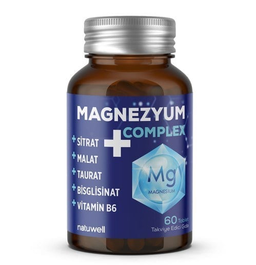 NatuwellVİTAMİN-MİNERALLERNatuwell Magnezyum Complex 60 Tablet