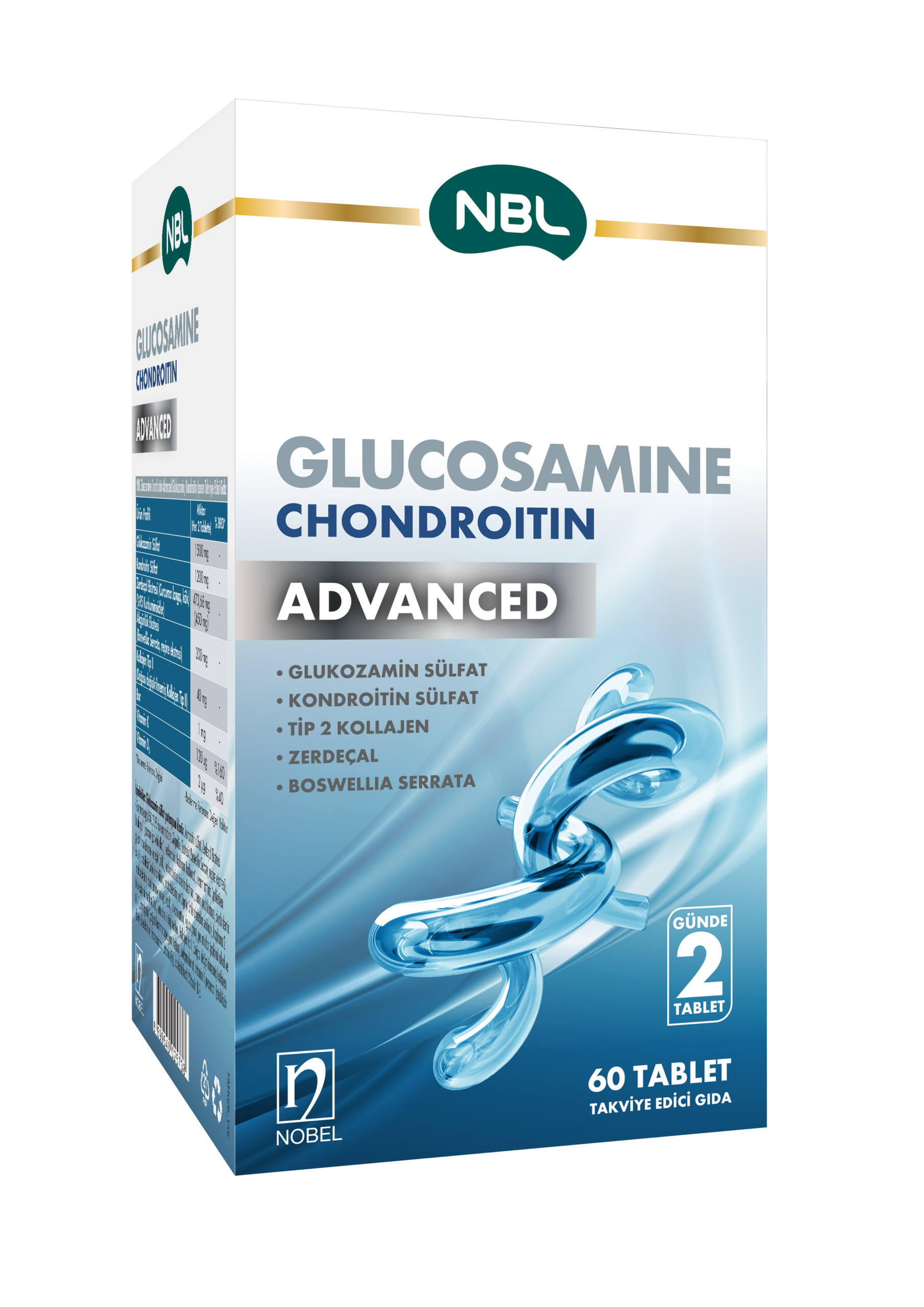 NBLKOLAJENLERNBL Glucosamine Chondroitin Advanced 60 Tablet 