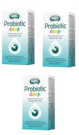 NBLPROBİYOTİKLERNBL Probiotic Drop Damla 7,5 ml 3'lü