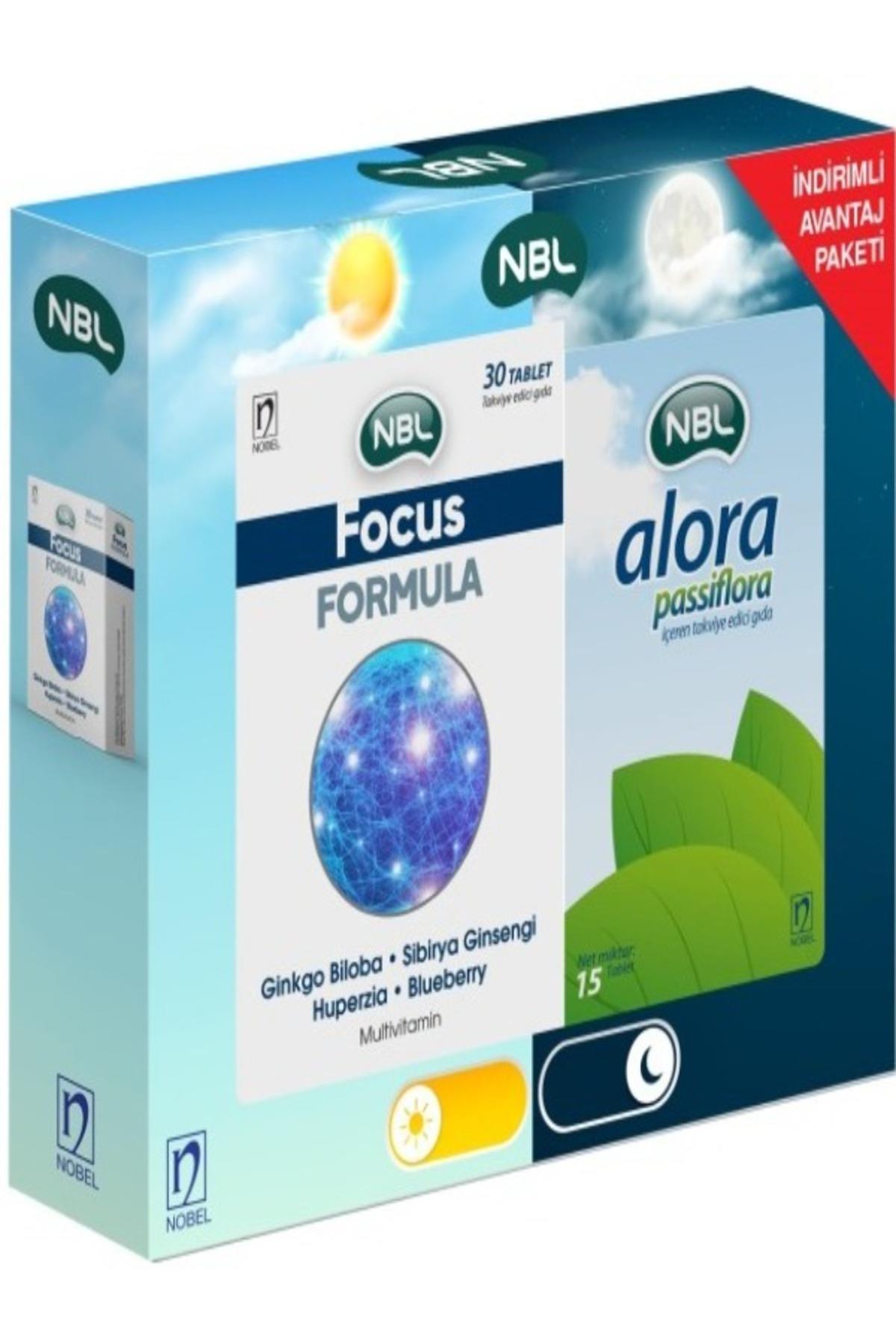 NBLVİTAMİN-MİNERALLERNBL Focus Formula 30 Tablet + NBL Alora Passiflora 30 Tablet İndirimli Avantaj Paketi