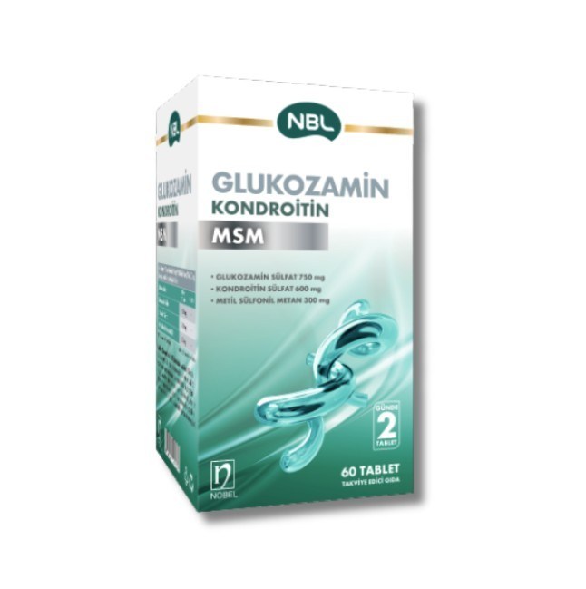 NBLVİTAMİN-MİNERALLERNBL Glukozamin Kondroitin MSM 60 Tablet