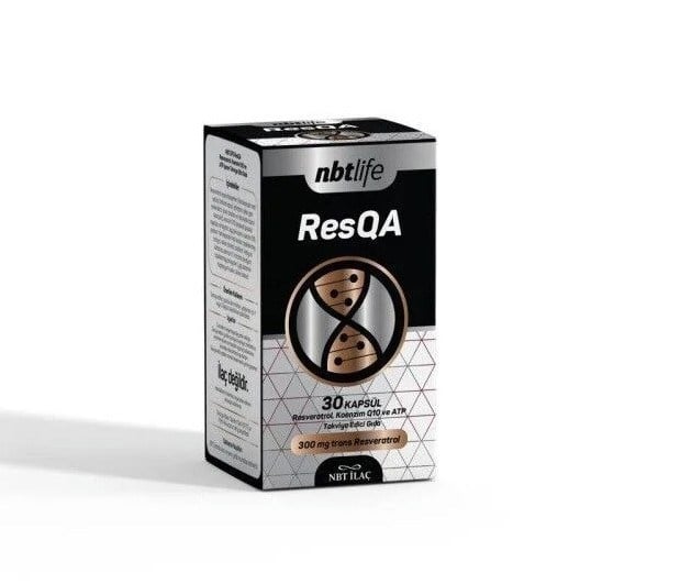 NBT LIFEVİTAMİN-MİNERALLERNbt Life ResQa Resveratrol ve Koenzim Q10 30 Kapsül