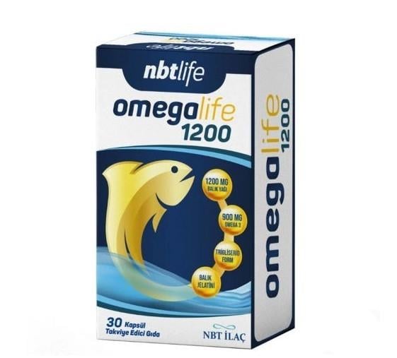 NBTVİTAMİN-MİNERALLERNbt Life Omegalife 1200mg 30 Kapsül