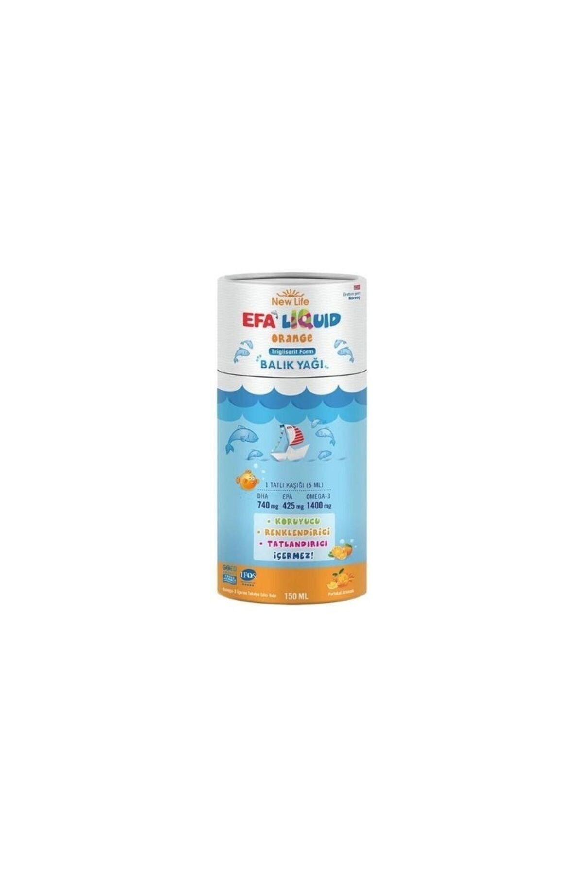 NEW LIFEÇOCUKLAR İÇİN BESİN TAKVİYELERİNew Life EFA Liquid Orange 150 ml