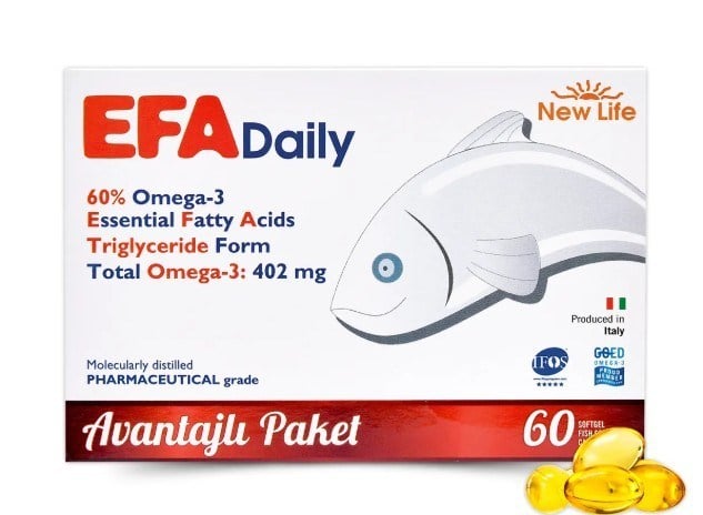 NEW LIFEVİTAMİN-MİNERALLERNew Life EFA Daily 60 Kapsül