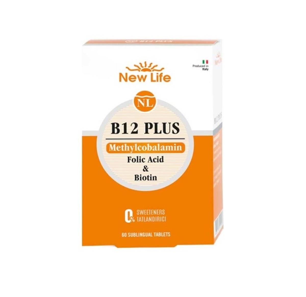 NEWLİFEVİTAMİN-MİNERALLERNew Life B12 Plus Methylcobalamin 60 Tablet