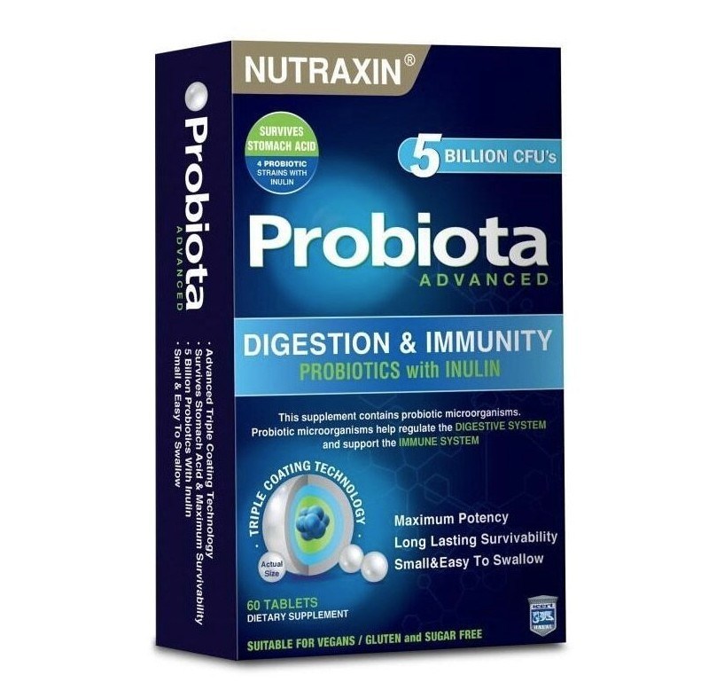 NUTRAXINPROBİYOTİKLERNutraxin Probiota Advanced 60 Tablet