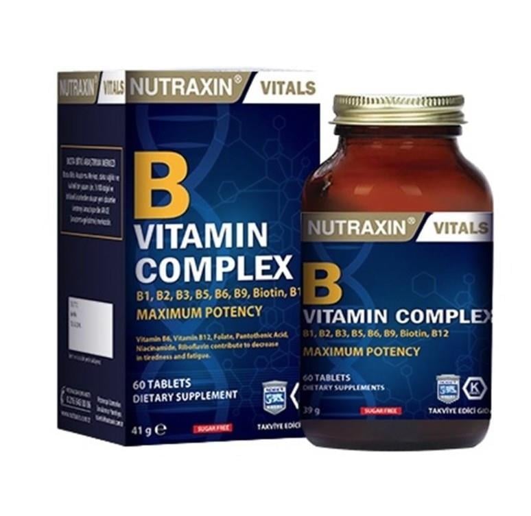 NUTRAXINVİTAMİN-MİNERALLERNutraxin B Complex Vitamin 60 Kapsül