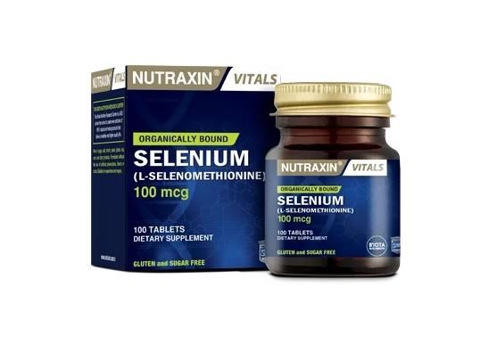 NUTRAXINVİTAMİN-MİNERALLERNutraxin Selenyum 100 mcg 100 Tablet