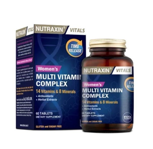 NUTRAXINVİTAMİN-MİNERALLERNutraxin Women's Multi Vitamin Complex 60 Tablet