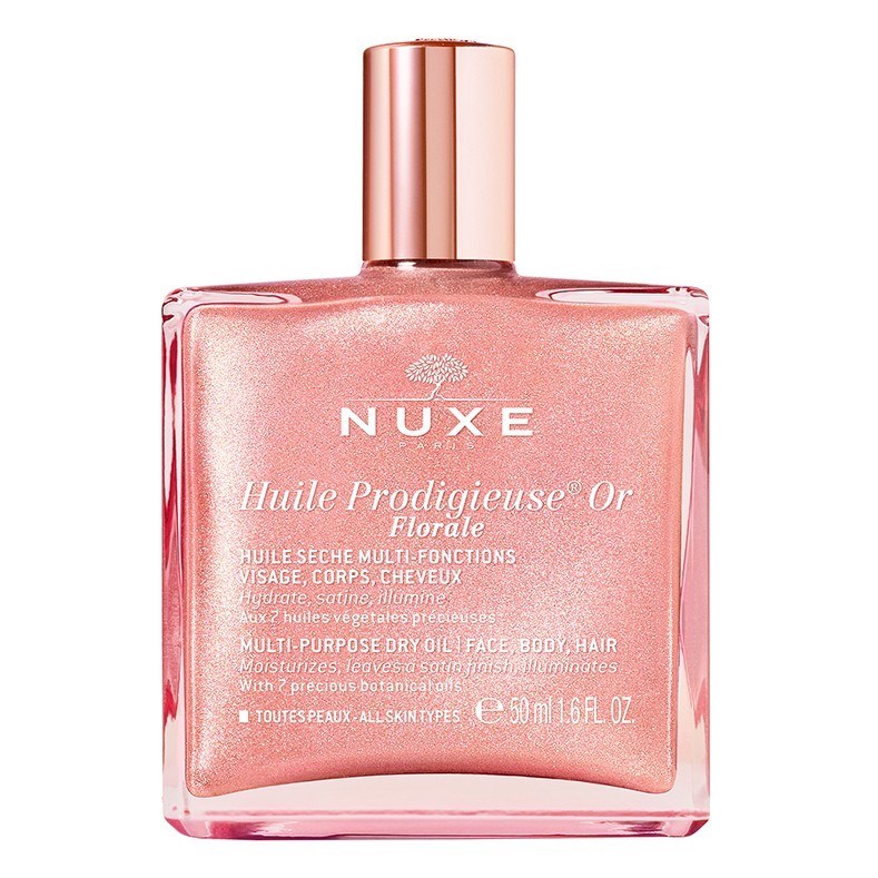 NUXECİLT BAKIM SERUMLARINuxe Huile Prodigieuse Or Pembe Parıltılı Çiçeksi Çok Amaçlı Kuru Yağ 50 ml