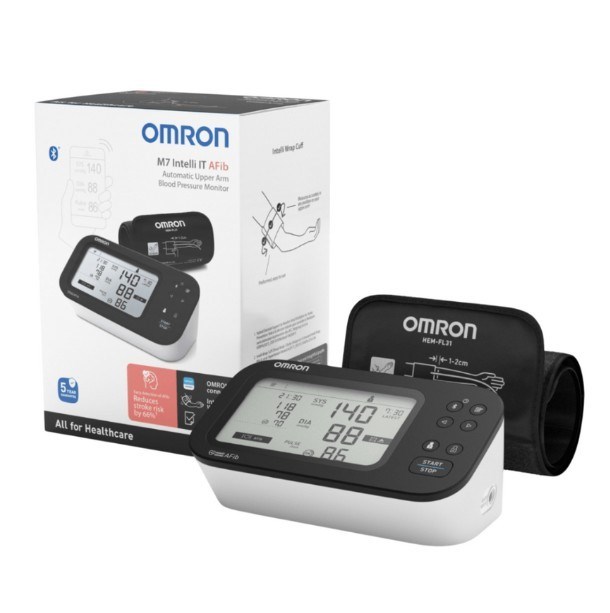 OMRONTANSİYON ALETLERİOmron M7 Intelli It Afib HEM-7380T1-EBK Üst Kol Tansiyon Aleti