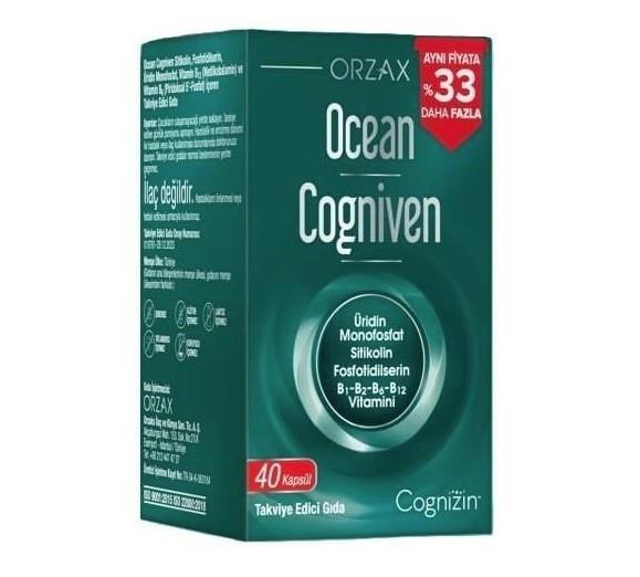 ORZAXVİTAMİN-MİNERALLEROcean Cogniven 40 Kapsül 