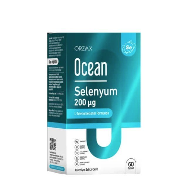 ORZAXVİTAMİN-MİNERALLEROcean Selenyum 200 mcg 60 Tablet