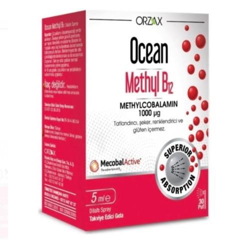 ORZAXVİTAMİN-MİNERALLEROrzax Ocean Methyl B12 Sprey 1000 mg 5 ml