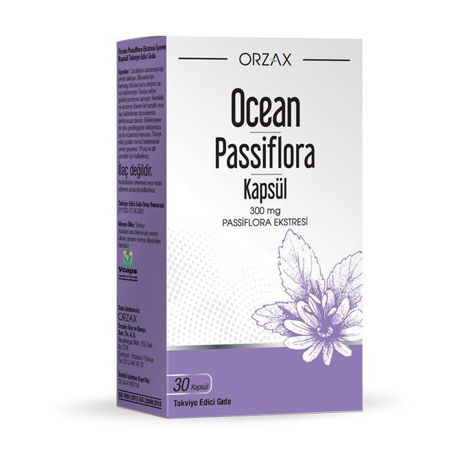 ORZAXVİTAMİN-MİNERALLEROrzax Ocean Passiflora 300 mg 30 Kapsül