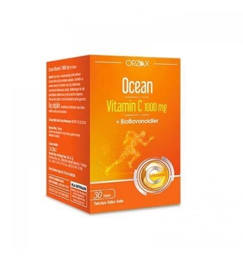 ORZAXVİTAMİN-MİNERALLEROrzax Ocean Vitamin C 1000 mg 30 Tablet