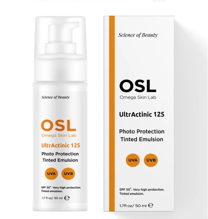 Osl Omega Skin LabGÜNEŞ ÜRÜNLERİOsl Omega Skin Lab UltrActinic 125 Photo Protection Tinted Emulsion 50 ml