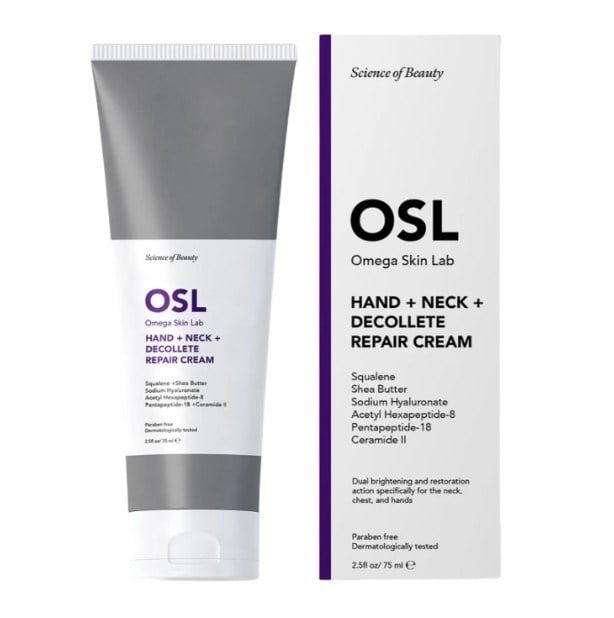 Osl Omega Skin LabNEMLENDİRİCİLEROsl Omega Skin Lab Hand + Neck + Decollete Repair Cream 75 ml