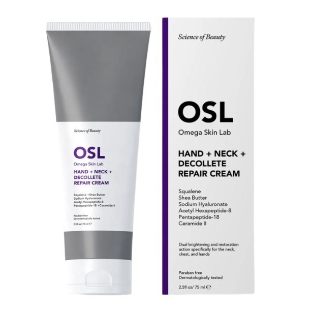 Osl Omega Skin LabNEMLENDİRİCİLEROsl Omega Skin Lab Hand + Neck + Decollete Repair Cream 75 ml