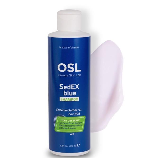 Osl Omega Skin LabŞAMPUANLAROsl Omega Skin Lab Sedex Blue Kepek Karşıtı Şampuan 200 ml