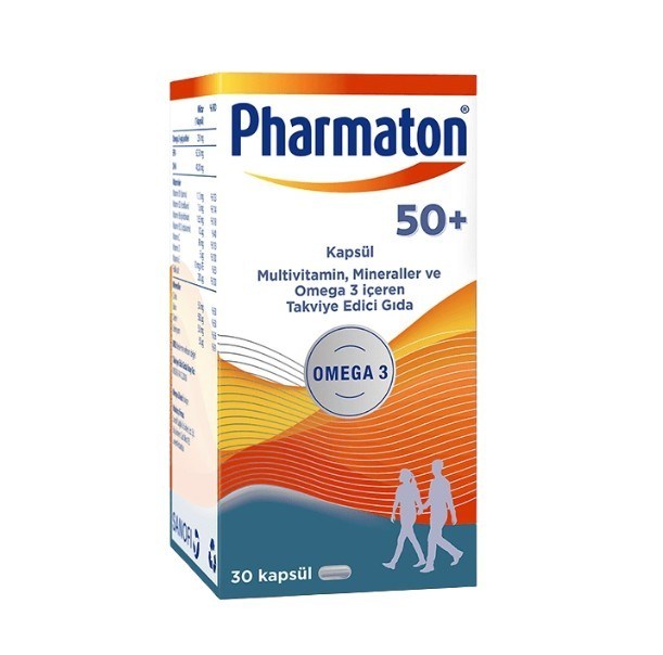 PHARMATONVİTAMİN-MİNERALLERPharmaton 50 Plus 30 Kapsül