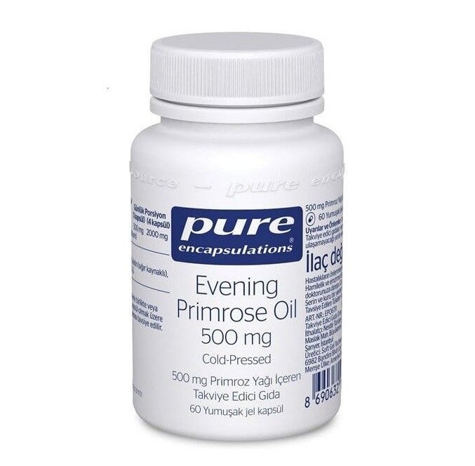 Pure EncapsulationsVİTAMİN-MİNERALLERPure Encapsulations Evening Primrose Oil 500 mg 60 Yumuşak Jel Kapsül