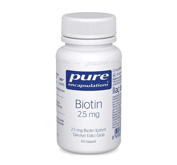 Pure EncapsulationsVİTAMİN-MİNERALLERPure Encapsulations Biotin 2,5 mg 60 Kapsül