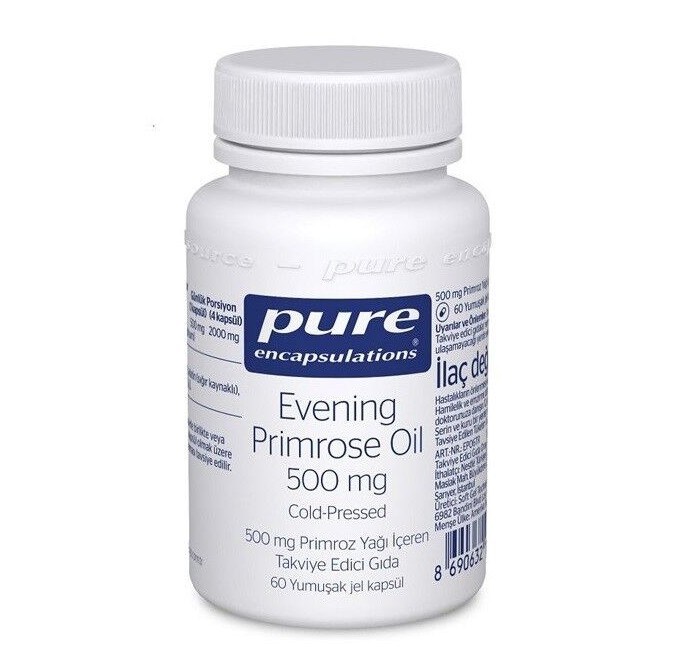 Pure EncapsulationsVİTAMİN-MİNERALLERPure Encapsulations Evening Primrose Oil 500 mg 60 Yumuşak Jel Kapsül