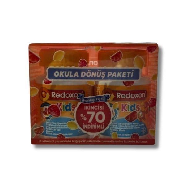 REDOXONVİTAMİN-MİNERALLERRedoxon Kids Çiğneme 60 Tablet 2 Adet - Avantajlı Paket