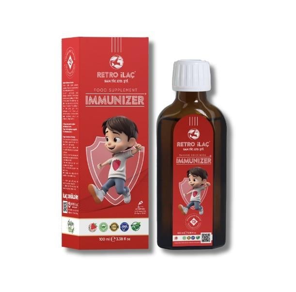 RETRO İLAÇÇOCUKLAR İÇİN BESİN TAKVİYELERİRetro İlaç Immunizer Bağışıklık Güçlendirici 100 ml