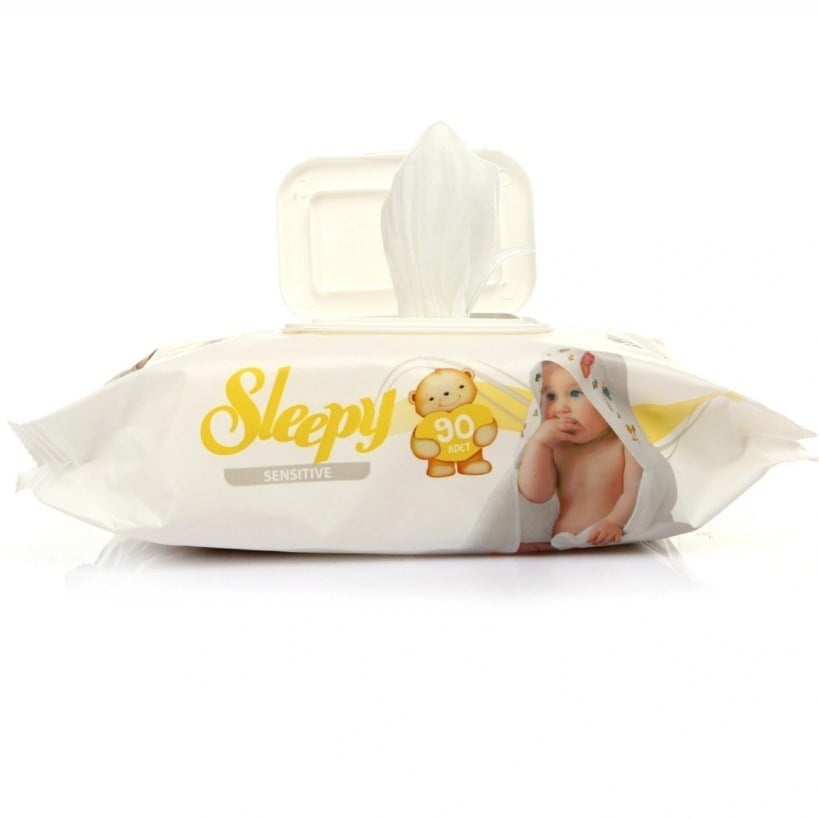 SLEEPYEV BAKIM Sleepy Sensitive Islak Bebek Havluları 90 Yaprak