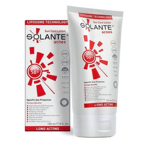 SOLANTEYÜZ GÜNEŞ ÜRÜNLERİSolante Acnes Spf 50+ 150 ml Güneş Losyon