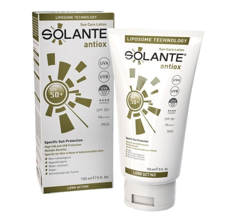 SOLANTEYÜZ GÜNEŞ ÜRÜNLERİSolante Antiox Spf 50+ 150 ml Güneş Losyon