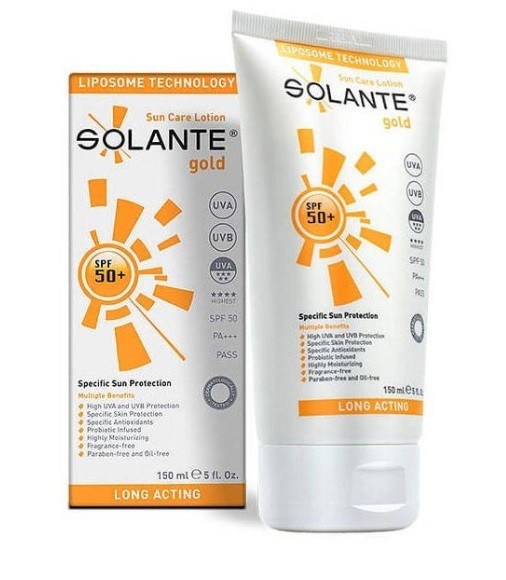 SOLANTEYÜZ GÜNEŞ ÜRÜNLERİSolante Gold Spf50+ Güneş Losyonu 150 ml 
