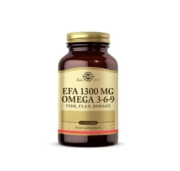 SOLGAROMEGA-3 / BALIK YAĞLARISolgar EFA 1300 mg Omega 3-6-9 60 Softgel