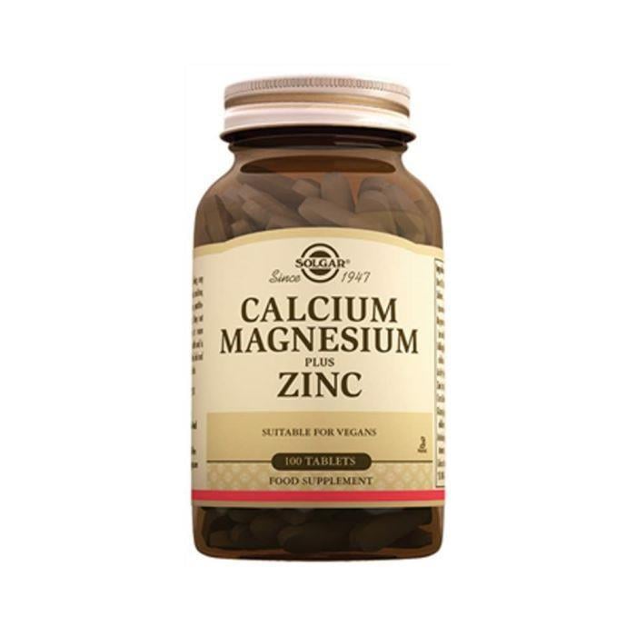 SOLGARVİTAMİN-MİNERALLERSolgar Calcium Magnesium Plus Zinc 100 Tablet