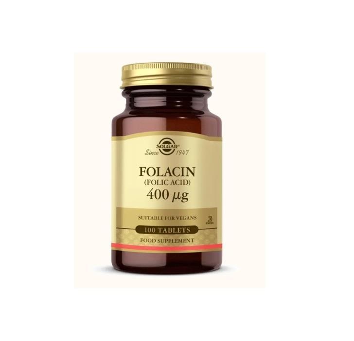 SOLGARVİTAMİN-MİNERALLERSolgar Folic Acid 400 mcg 100 Tablet