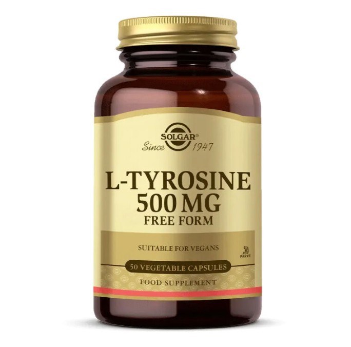 SOLGARVİTAMİN-MİNERALLERSolgar L-Tyrosine 500 mg 50 Kapsül