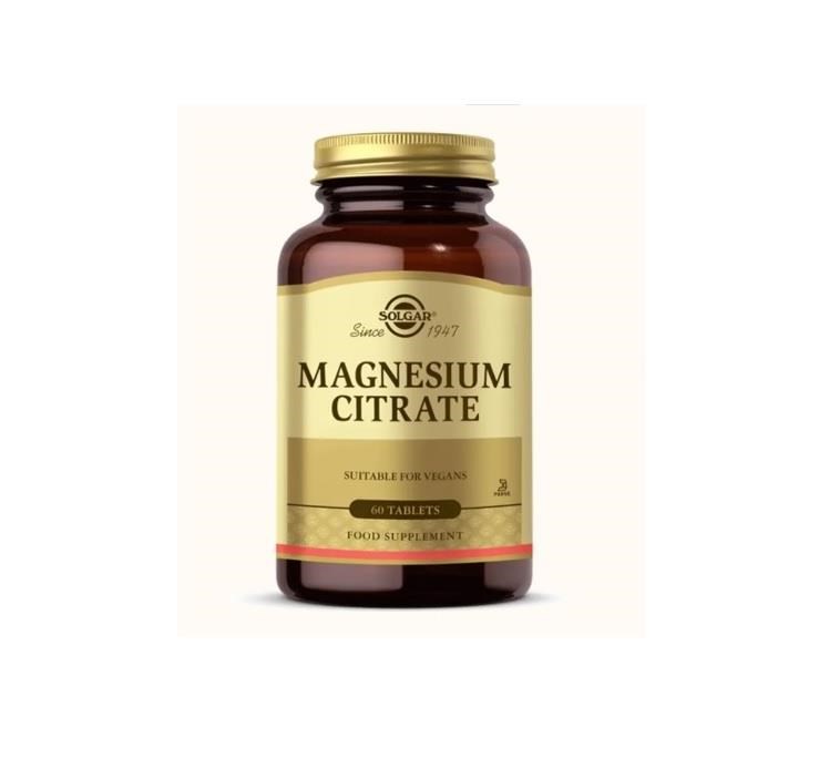 SOLGARVİTAMİN-MİNERALLERSolgar Magnesium Citrate 60 Tablet