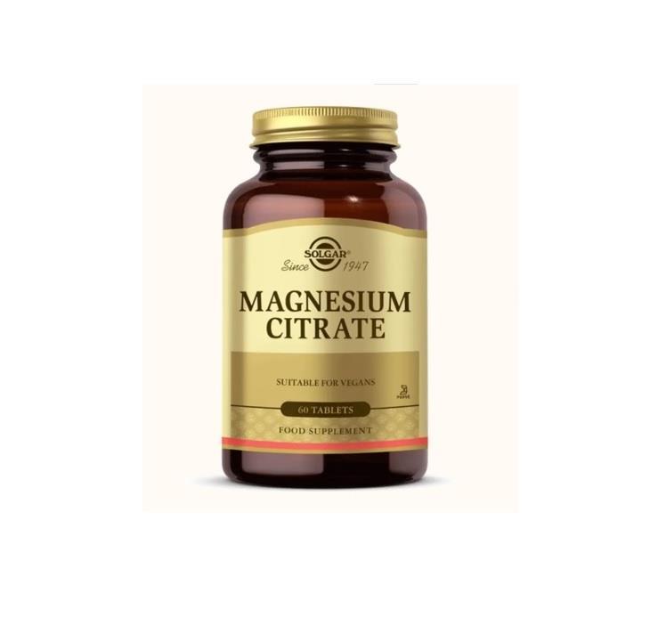 SOLGARVİTAMİN-MİNERALLERSolgar Magnesium Citrate 60 Tablet