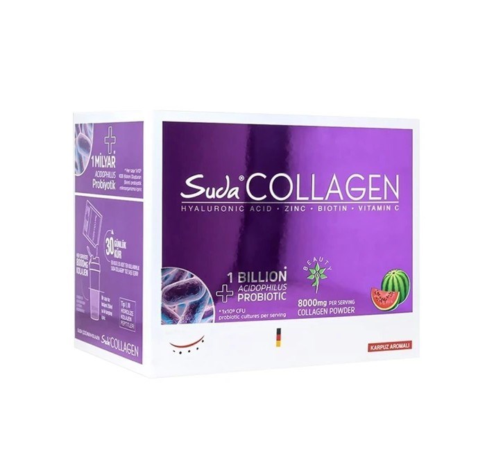 SUDA COLLAGENPROBİYOTİKLERSuda Collagen Probiotic 30x10 gr Saşe  -  Karpuz Aromalı