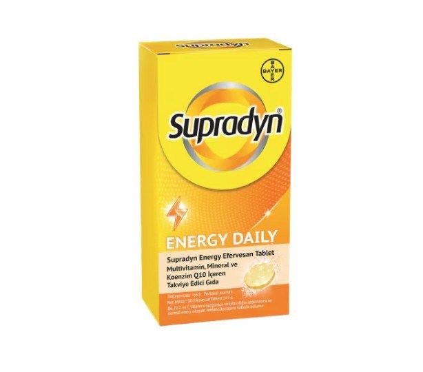 SUPRADYNBESİN TAKVİYELERİSupradyn Energy Daily Multivitamin Efervesan 30 Tablet