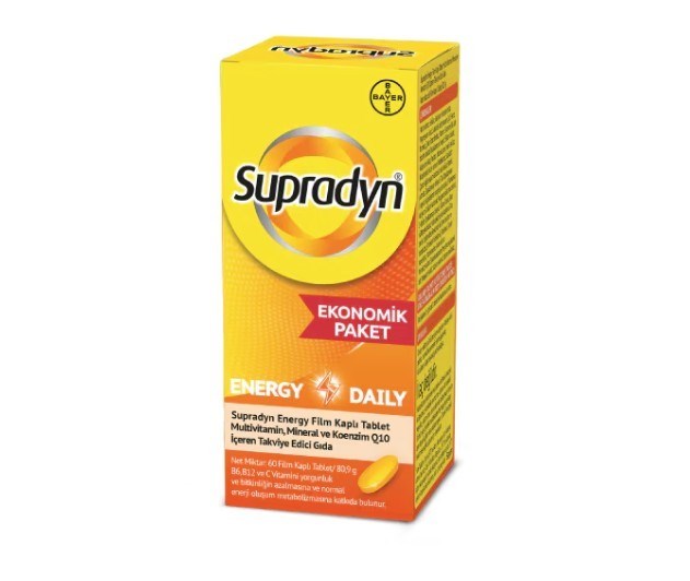 SUPRADYNVİTAMİN-MİNERALLERSupradyn Daily Koenzim Q10 60 Tablet 