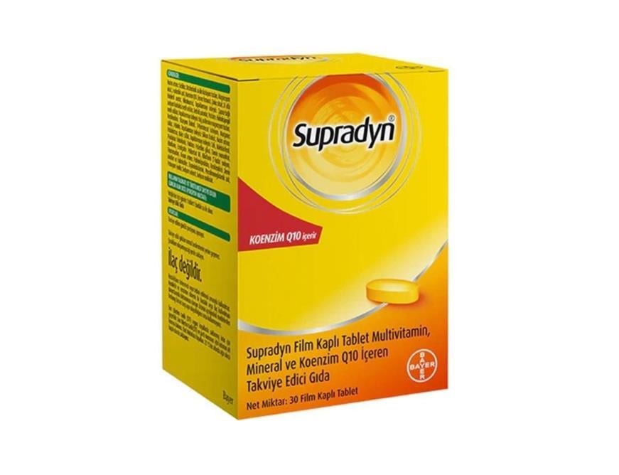 SUPRADYNVİTAMİN-MİNERALLERSupradyn Daily Koenzim Q10 30 Tablet 