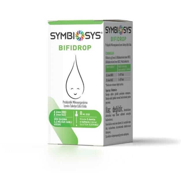 SYMBIOSYSPROBİYOTİKLERSymbiosys Bifidrop Probiyotik Damla 8 ml