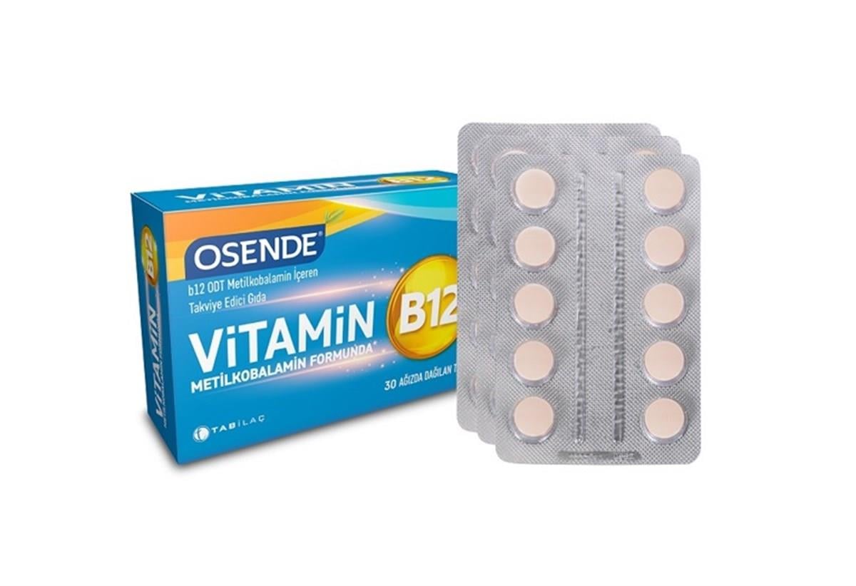 TAB İLAÇVİTAMİN-MİNERALLEROsende Vitamin B12 30 Tablet