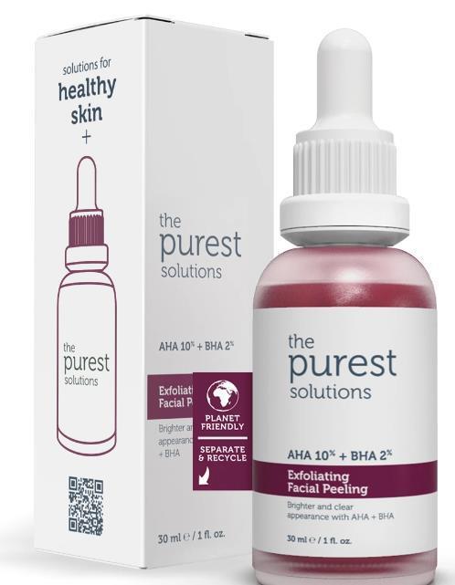 THE PUREST SOLUTIONSCİLT BAKIM SERUMLARIThe Purest Solutions Exfoliating Facial Peeling AHA 10% + BHA 2%