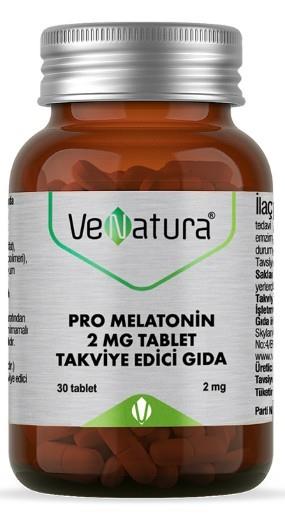 VENATURAVİTAMİN-MİNERALLERVenatura Pro Melatonin 2 mg 30 Tablet 