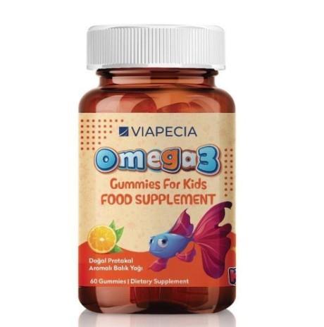 VİAPECİAÇOCUKLAR İÇİN BESİN TAKVİYELERİViapecia Omega 3 Kids 60 Gummies